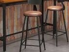 Bar Stool with Back and Footrest