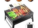 Barbecue Charcoal Grill Stainless Foldable BBQ Grills Medium Size