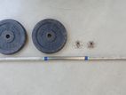 Barbell with 2 x 7.5kg Weight Plates
