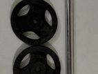 Barbell Bar with 2 x 7.5KG Plates
