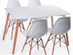 Barista Dining Table with 4 Chairs