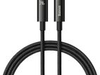 Baseus 1m 240W Tungsten Type-C to Fast Charging Data Cable Black