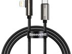Baseus 1m Elbow Fast Charging Data Cable Type-C to iP 20W PD Black