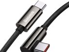 Baseus 1m Type-C to 100W Elbow Fast Charging Data Cable – Black