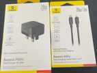 Baseus 20w Adapter With 1 meter Type C to lightning Cable set