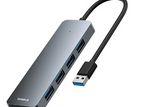 Baseus 4 Port USB 3.0 Hub for Laptop Multi Splitter Adapter