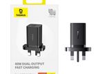 Baseus 40W C+C GaN5 Pro Fast Charger UK Plug Adapter