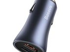 Baseus 40W Dual Ports Car Charger with Type-C to Lightning Cable