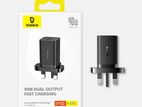 BASEUS 40W Pro Dual Type-C Charging Adapter