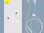 Baseus Encok C17 Type-C lateral in - ear Wired Earphone Headset White