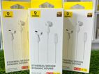 Baseus Encok CZ20 Wired Earphones – Moon White