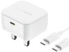 Baseus Palm 20W UK Pin Type-C Fast Charger with C to 60W Cable