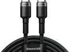 Baseus Tungsten Gold 100W USB-C to C Phone Fast Charge Cable 1M