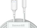 Baseus Type-C 5A (2PCS/Set – 1.5m Simple Wisdom Data Cable Kit USB White
