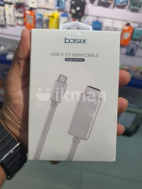 Basix USb-C to HDMI Cable H7 for Sale in Rajagiriya | ikman