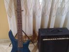 Bass Guitar with Amp