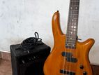 Bass Guitar With Amp