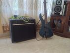 Bass Guitar with Amp