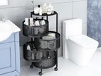 Bathroom 4 Layer Revolving Multi Purpose Cart