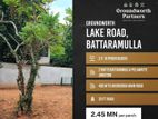 BATTARAMULLA PELEWATTA LAND FOR SALE (LAKE ROAD)