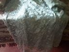 Grey Colour Silver Worked Lace Saree