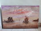 Beautiful Handmade Painting - 23*36 Inches