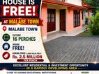 Beautiful House at Land Value Walking Distance to Malabe Town