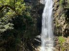 Beautiful watar falls with Bare land for sale kandy