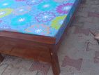 Bed 6ft *4ft with Mattress Double Layer