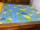 Teak Queens Bed with Mattress