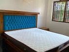 Bed Teak King Size (76"x80") with Mattress Drawer