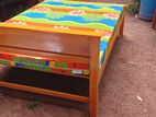 Bed with 2 Layer Mattress 6ft *3ft