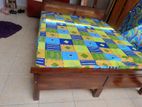 Bed with Double Layer Mattress 6ft *5ft