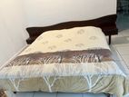 Bed with Mattres 6.5ft*6.5ft Teak Wood.