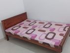 Bed with mattress