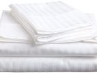 Bedsheet White Stripe Egyptian Cotton