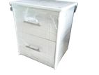 Bedside Table White & Black