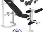 Bench with Full Weight Set