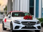 benz convetble wedding car