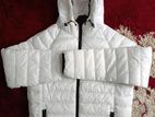 Bershka White Padded Winter Jacket – Size S