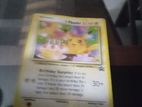 Birthday Pikachu Pokemon Card