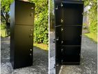 Black 3 Door Melamine Locker Cupboad