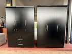 Black 3 Door Melamine Wardrobes .