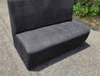 Black 4ft Office Lobby Sofa Chair