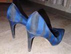 Black And Blue High Heels