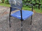 Black and Blue Office Visitor Chair Ecv04