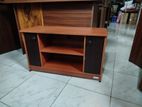 Black and Brown Colour TV Stand Melamine