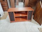 Black and Brown Colour TV Stand Melamine