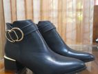 Black Ankle Leather Boots