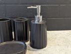 Black Bathroom Ceramic Set